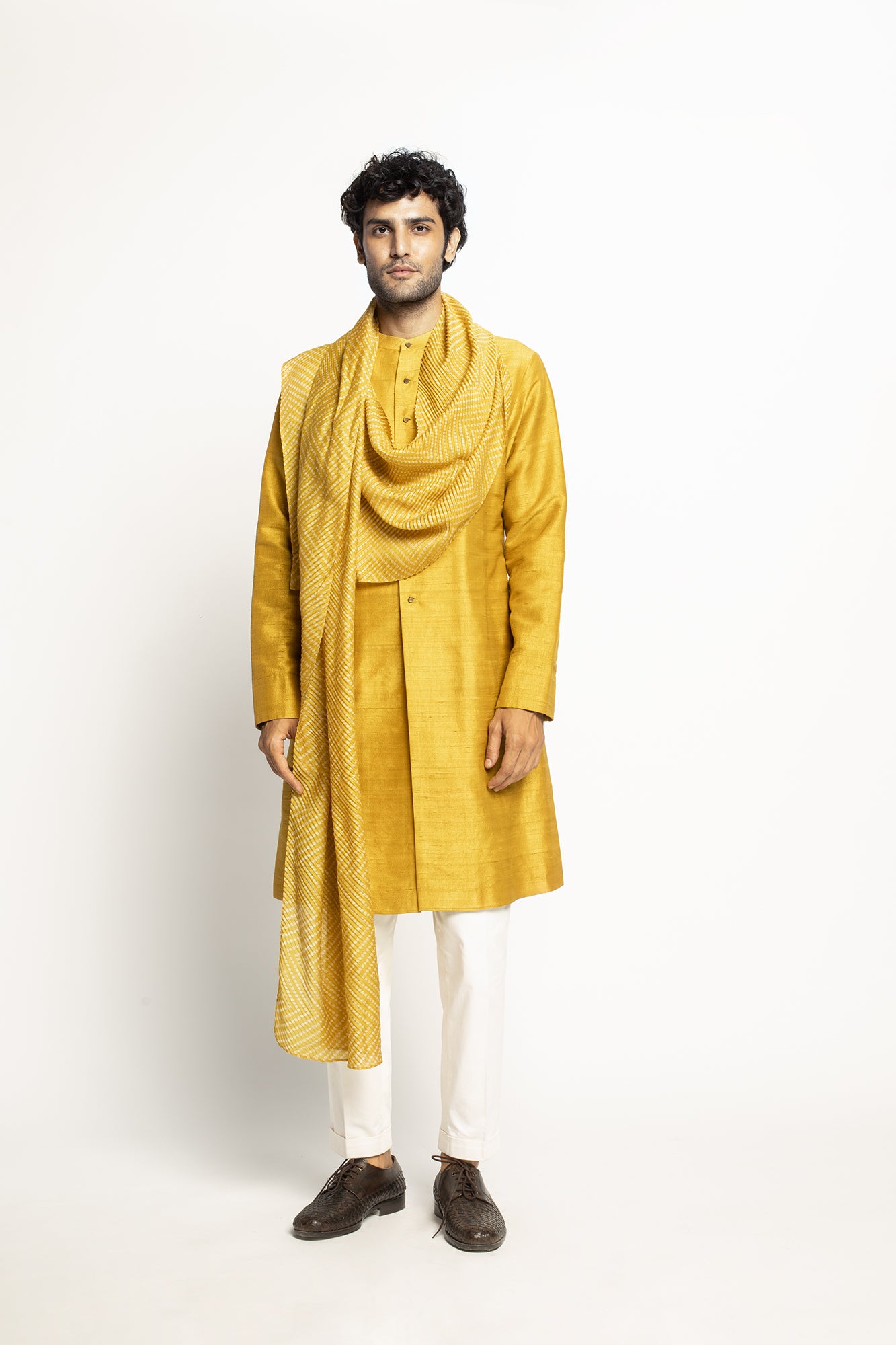 Bandhani Stole Kurta Set