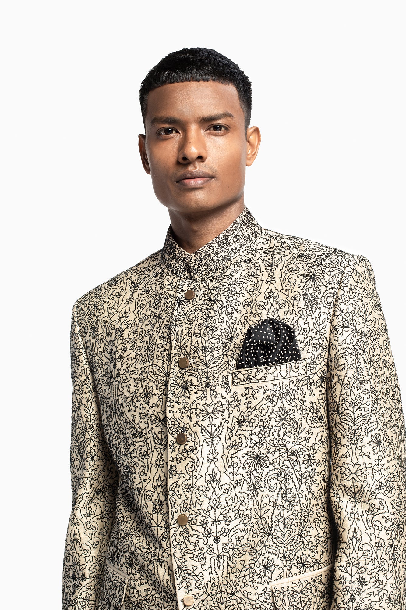 Jamewar Bandhgala Suit