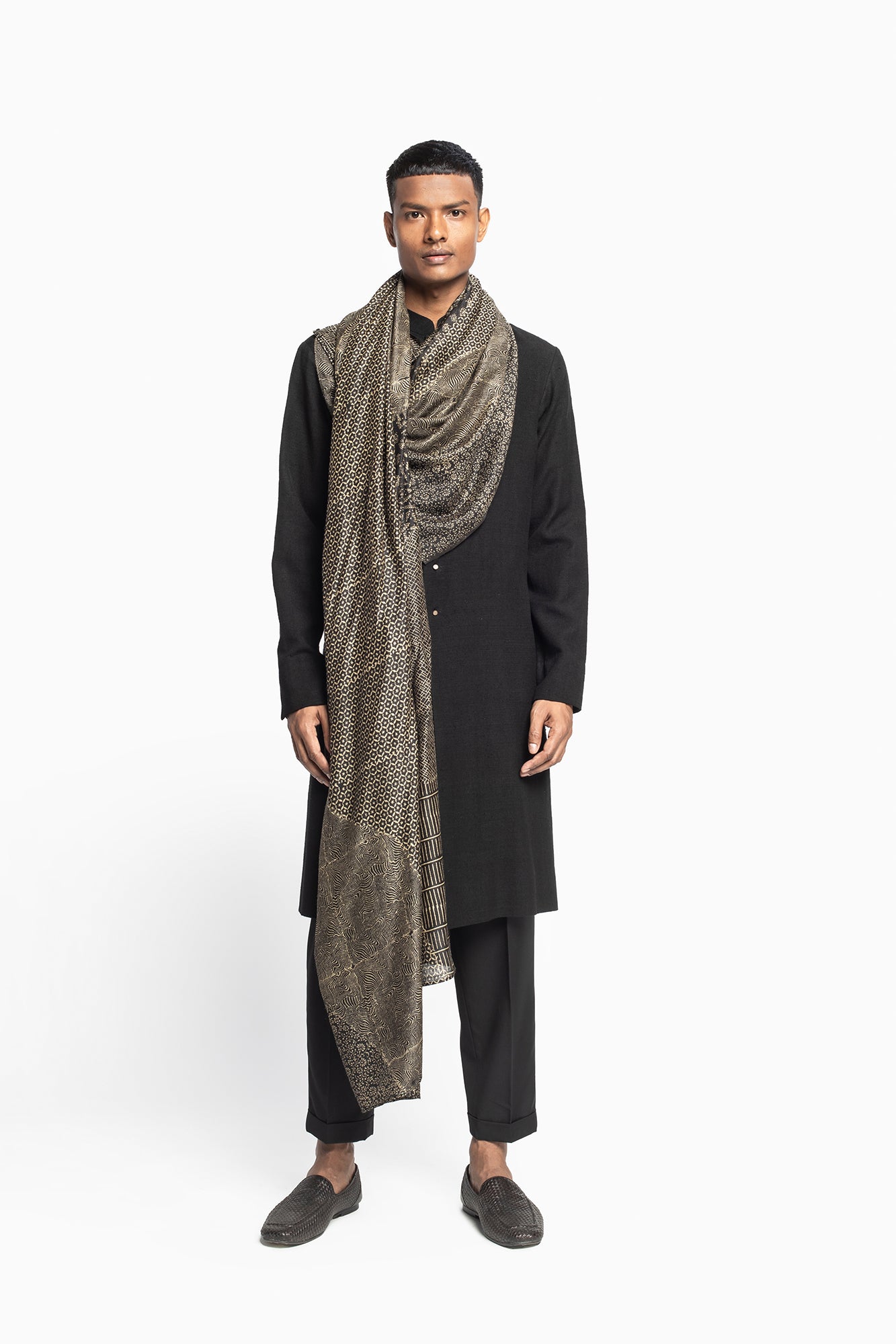 Monk Drape Kurta Set