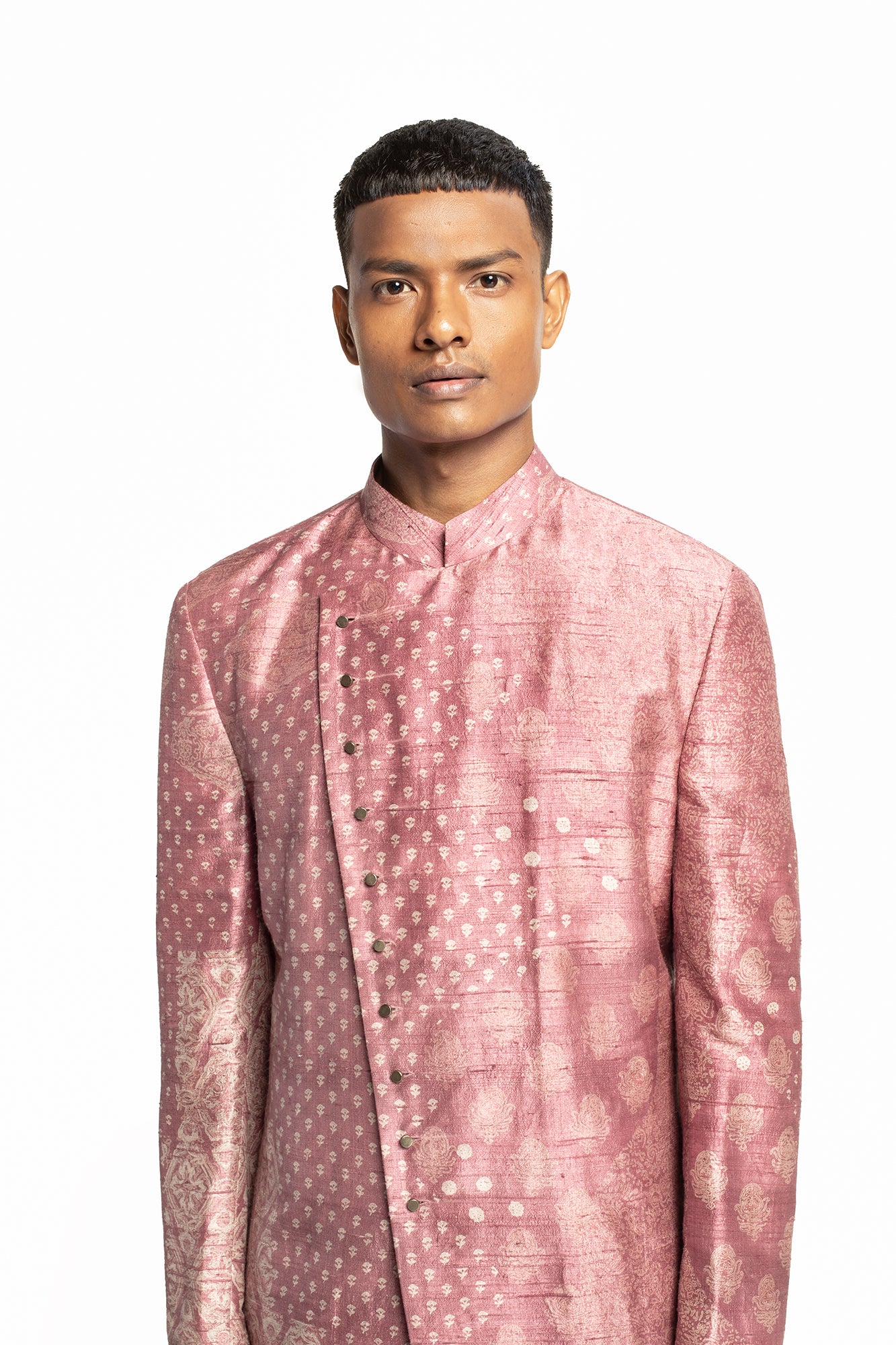 Dry Rose Ajrakh Kurta Set