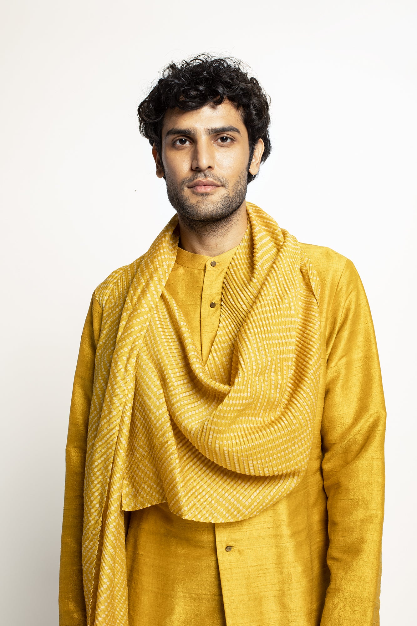 Bandhani Stole Kurta Set